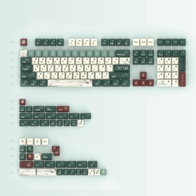  Dragon Boat Festival 104+24 / 32 PBT Dye-subbed Keycaps Set for Cherry MX Mechanical Gaming Keyboard